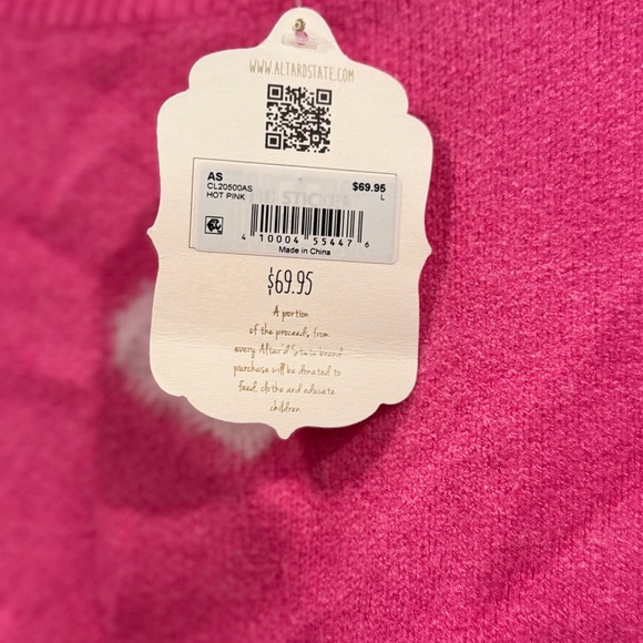 💗💕Alter’d State Pink Heart Sweater | NWT | Size Large | Valentine’s Day💗💕 - Picture 6 of 9